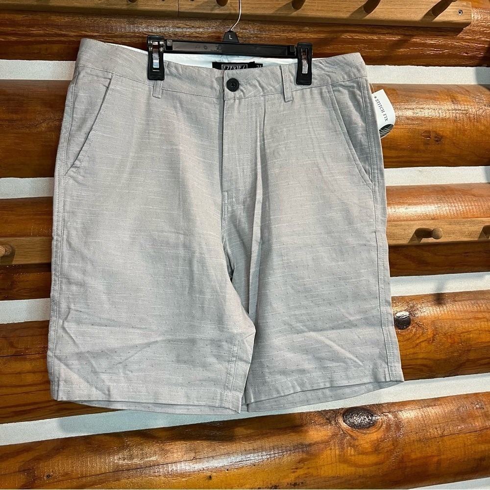 Ezekiel Light Gray Men's Flat Front Shorts